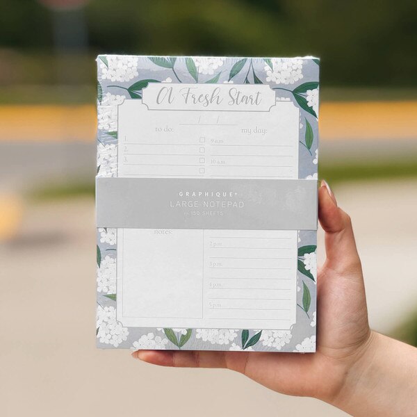 Hydrangeas Large Notepad